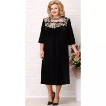 Платье Aira Style-711/1 В цвете: Черный; Размеры: 60,62,64,66