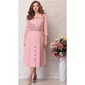 Платье Aira Style-756 В цвете: Розовый; Размеры: 56,52,54