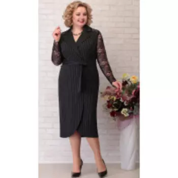 Платье Aira Style-758 В цвете: Черный; Размеры: 56,58,54