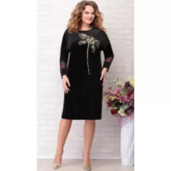 Платье Aira Style-769 В цвете: Черный; Размеры: 56,58,54