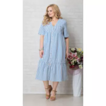 Платье Aira Style-816 В цвете: Голубой; Размеры: 56,58,54
