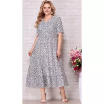 Платье Aira Style-823/1 В цвете: Белый; Размеры: 56,58,60