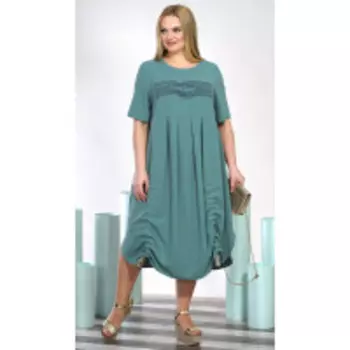 Платье Alani-1392 В цвете: Голубой, Зеленый; Размеры: 56,58,60,54