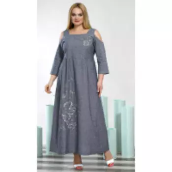 Платье Alani-1421/1 В цвете: Серый; Размеры: 56,52,54