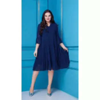 Платье Anastasia-251 В цвете: Синий; Размеры: 60,50