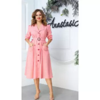 Платье Anastasia-527/1 В цвете: Розовый; Размеры: 56,58,50,52,48,54