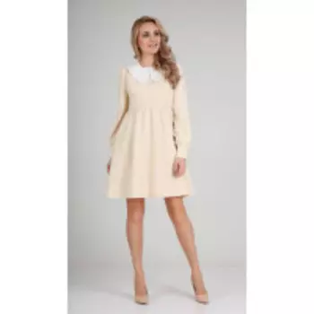 Платье Andrea Fashion-AF-117-1/2 В цвете: Бежевый; Размеры: 46,44,42