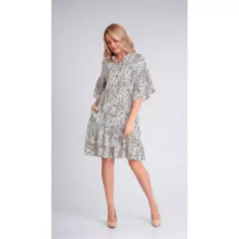 Платье Andrea Fashion-AF-122/1 В цвете: Белый; Размеры: 46,44