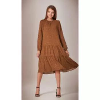 Платье Andrea Fashion-AF-28-3 В цвете: Коричневый; Размеры: 50,48,44,42