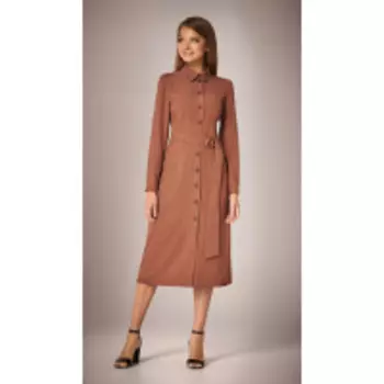 Платье Andrea Fashion-AF-30/1 В цвете: Коричневый; Размеры: 50,46,48,44