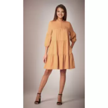 Платье Andrea Fashion-AF-34 В цвете: Бежевый; Размеры: 50,46,48,44,42