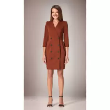 Платье Andrea Fashion-AF-50 В цвете: Коричневый; Размеры: 46,44,42