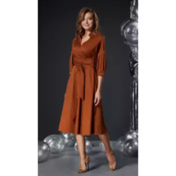 Платье Andrea Fashion-AF-98/1 В цвете: Коричневый; Размеры: 46,44,42