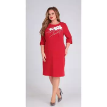Платье Andrea Style-00241/1 В цвете: Красный; Размеры: 56,58,60,54