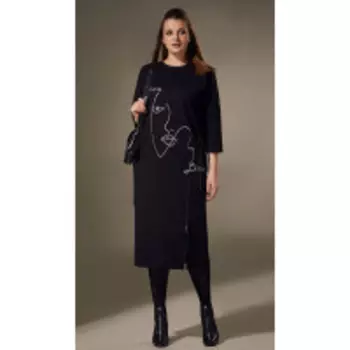 Платье Andrea Style-00309 В цвете: Черный; Размеры: 60,62,52