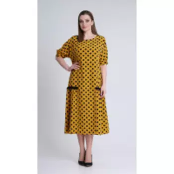 Платье Andrea Style-0353 В цвете: Оранжевый; Размеры: 56,52,54