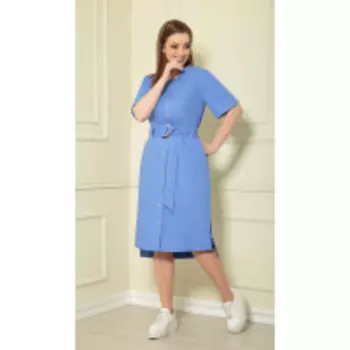 Платье Andrea Style-0362/11 В цвете: Синий; Размеры: 56,52,54