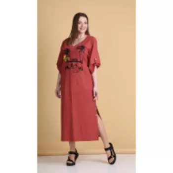 Платье Andrea Style-0364-13 В цвете: Красный; Размеры: 56,58,60,54