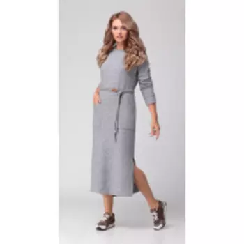 Платье Anna Majewska-1302 В цвете: Серый; Размеры: 56,52,54