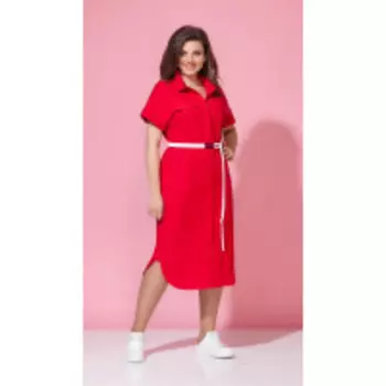 Платье Anna Majewska- 1371R В цвете: Красный; Размеры: 56,52,54