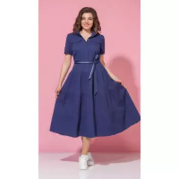 Платье Anna Majewska-1377 В цвете: Синий; Размеры: 50,52,54