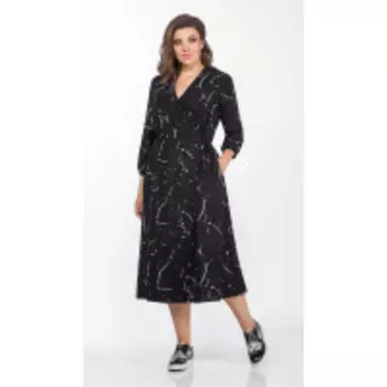 Платье Anna Majewska-1395 В цвете: Черный; Размеры: 56,50,52,46,48,54,44