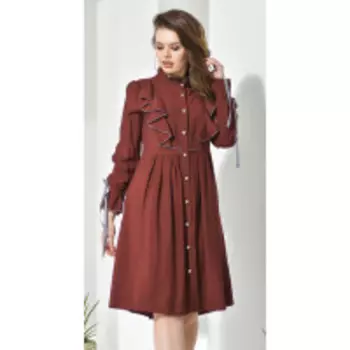 Платье Anna Majewska-169 В цвете: Коричневый; Размеры: 56,50,52,46,48