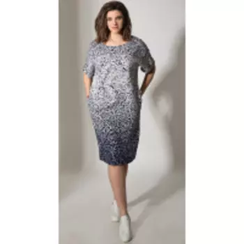 Платье Anna Majewska-А-303 В цвете: Синий; Размеры: 56,52,54