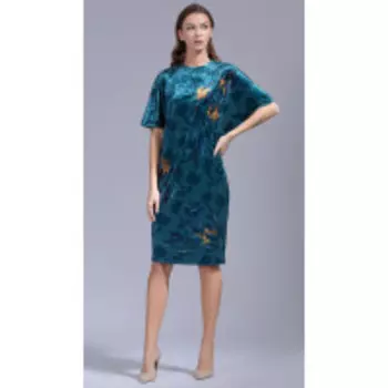 Платье ArtRibbon-3488P В цвете: Зеленый; Размеры: 46,48