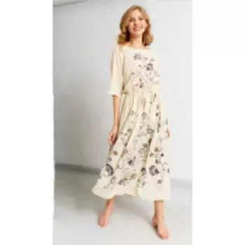 Платье ArtRibbon-3490P В цвете: Бежевый; Размеры: 50,52,54