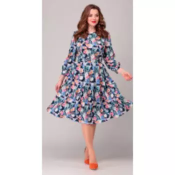 Платье Асолия-2369/4 В цвете: Синий; Размеры: 50,52,48