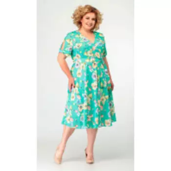 Платье Асолия-2480 В цвете: Зеленый; Размеры: 52,54