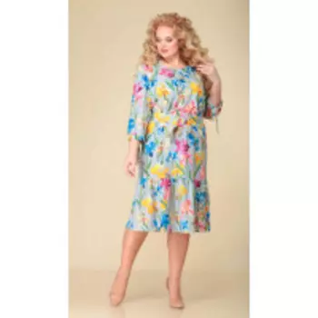 Платье Асолия-2515 В цвете: Разноцветный; Размеры: 56,52,54