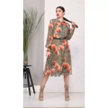 Платье Beautiful&amp;Free-1886/1 В цвете: Зеленый; Размеры: 50,52,46,48