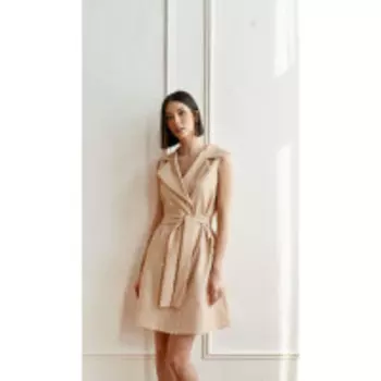 Платье Beauty-3753 В цвете: Бежевый; Размеры: 46,44,42