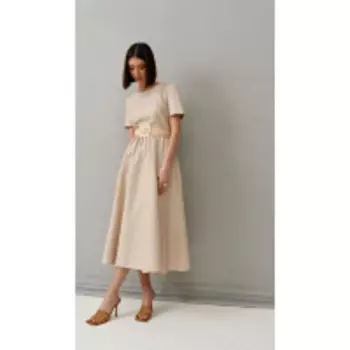 Платье Beauty-3787 В цвете: Бежевый; Размеры: 46,44,42