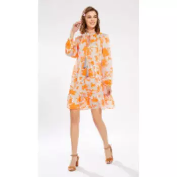 Платье Buter-2223 В цвете: Оранжевый; Размеры: 50,46,48,44,42
