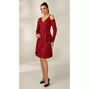 Платье Condra-10122/1 В цвете: Красный; Размеры: 50,46,48,44,42
