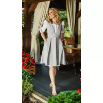 Платье Condra-4197 В цвете: Серый; Размеры: 50,46,48,44