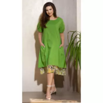 Платье Condra-4301 В цвете: Зеленый; Размеры: 50,52,46,48,44