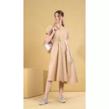 Платье Deesses-1084 В цвете: Бежевый; Размеры: 50,46,48,44