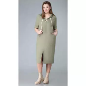 Платье Denissa Fashion-1343 В цвете: Зеленый; Размеры: 56,58,54