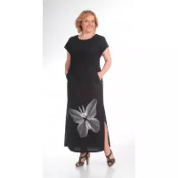 Платье Диамант-1090 В цвете: Черный; Размеры: 60,62,50,52