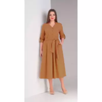 Платье Диамант-1407/2 В цвете: Бежевый; Размеры: 56,52,54