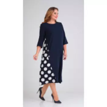 Платье Диамант-1552 В цвете: Синий; Размеры: 56,52,54