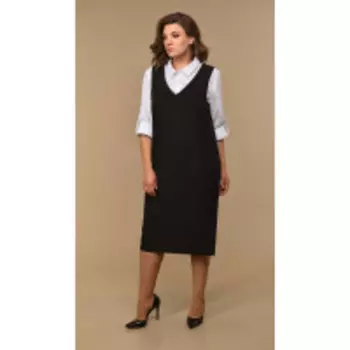 Платье Диамант-1556 В цвете: Черный; Размеры: 56,58,60,62,50,52,46,48,54