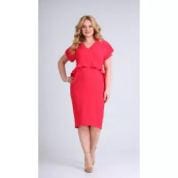 Платье Диамант-1661 В цвете: Красный; Размеры: 56,52,54