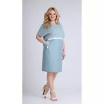 Платье Диамант-1662 В цвете: Голубой; Размеры: 56,58,50,52,48,54