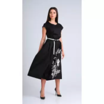 Платье Диамант-1665 В цвете: Черный; Размеры: 56,50,52,46,48,54