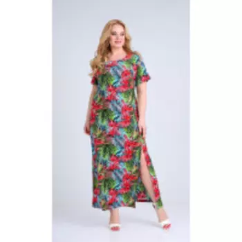 Платье Диамант-1681 В цвете: Разноцветный; Размеры: 56,52,54